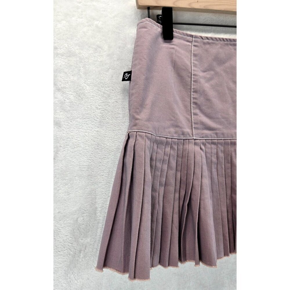 Pleated Mini Skirt Lavender Sz M by Bobby J Tennis Skirt Cotton Coquette - Picture 7 of 15